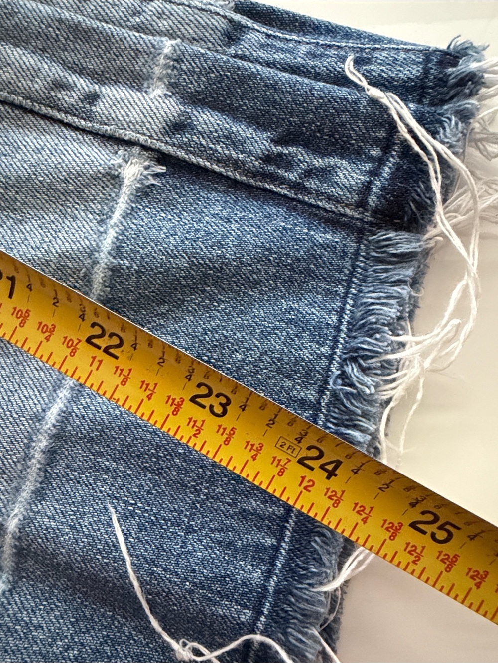 Citizens of Humanity Cora Crop Relaxed Undone Hem Button Fly Jeans 27 - Picture 7 of 7